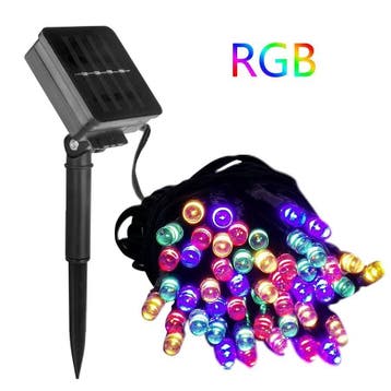 Kerstboomverlichting - 33 Meter - Zonne-energie - RGB, Diversen, Ophalen of Verzenden, Nieuw
