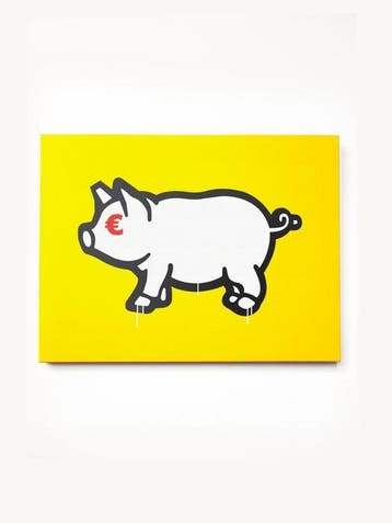 IABO (1980) - Porca Mis€ria - (Yellow version), Antiek en Kunst