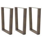 vidaXL Eettafelpoten 3 st V-vormig 70x(72-73,3) cm staal, Verzenden, Nieuw