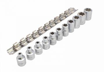 E-torxdoppen Set 3/8 Duims - Torxdop 11 Delig - Inwendige To, Ophalen of Verzenden, Nieuw