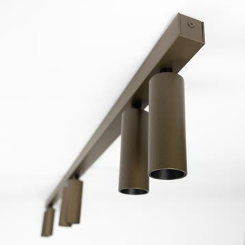 Vigo 6-lichts Opbouwspot Brons Binnenverlichting, Verzenden, Nieuw, Plafondspot of Wandspot