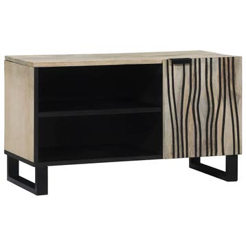 vidaXL TV Eenheden 80 x 33 x 46 cm Wit Bewerkt hout, Minder dan 50 cm, Verzenden, Nieuw, Minder dan 100 cm