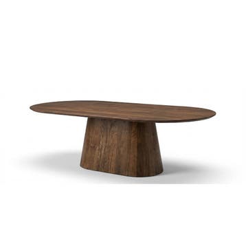 Salontafel Lucas 130x70cm mango walnoot, Ophalen of Verzenden, Nieuw