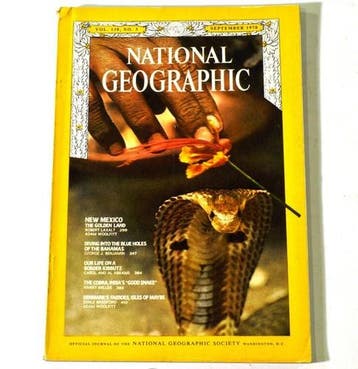 Vintage National Geographic september 1970 – New Mexico en, Verzenden