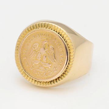 Ring - 18 karaat Geel goud - Munt, Nieuw