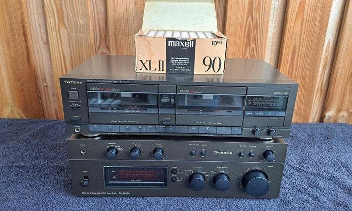 Technics - SU-8055K Versterker / RS-T230 Cassettedeck, Audio, Tv en Foto, Radio's
