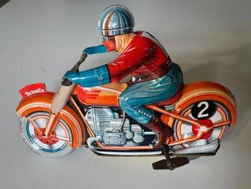 Technofix - Blikken speelgoed - Motorrad GE 255 - 1960-1970, Antiek en Kunst, Antiek | Speelgoed