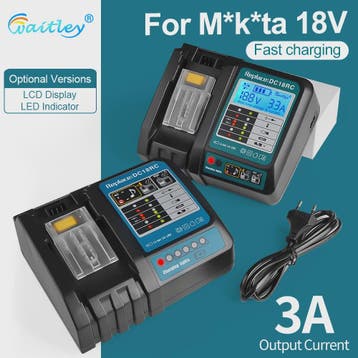 Waitley Snellader voor Makita 18V & 14.4V Accu's - Met Displ, Verzenden, Nieuw