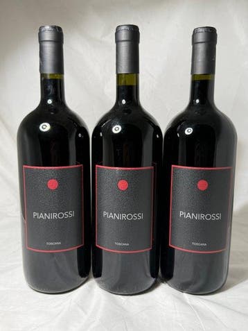 2008 Pianirossi - Toscane - 3 Magnums (1.5L), Nieuw