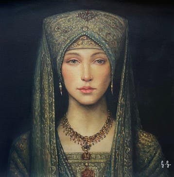 Giuseppe Giglio (1957) - Velo di salvia e oro