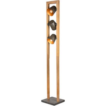 Vloerlamp - E14 Fitting - 3-lichts - Mat Zwart - Aluminium, Nieuw, Overige fittingen, Ophalen of Verzenden, Metaal