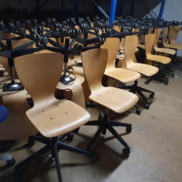 GROTE PARTIJ Ahrend houten werkstoel bureaustoel schoolstoel, Ophalen of Verzenden, Nieuw
