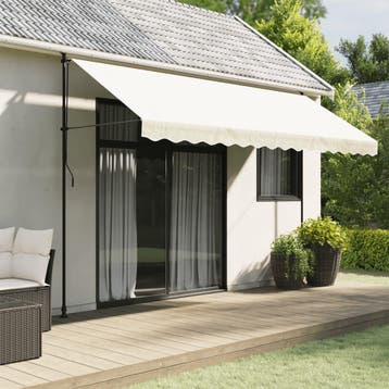 vidaXL Vervangingsdoek voor luifelrok gestreept 380x20 cm, Verzenden, Nieuw