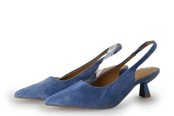 Manfield Slingbacks in maat 38 Blauw, Kleding | Dames, Manfield, Gedragen, Verzenden, Blauw