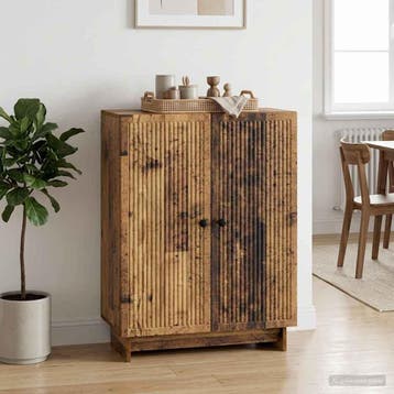 vidaXL Dressoir Oud hout 66 x 34,5 x 90 cm Bewerkt hout, Verzenden, Nieuw, Overige houtsoorten, Minder dan 50 cm