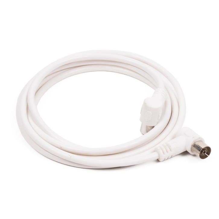 Benson Coax kabel - haakse stekkers - flexibel - 1.5 mete..., Audio, Tv en Foto, Afstandsbedieningen, Nieuw, Ophalen of Verzenden