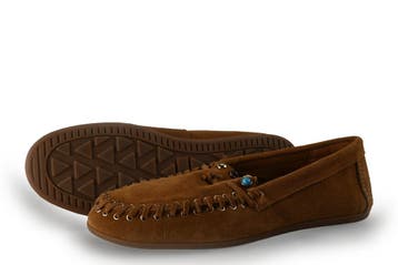 Linea Zeta Loafers in maat 40 Bruin, Kleding | Dames, Bruin, Verzenden, Overige typen, Zo goed als nieuw