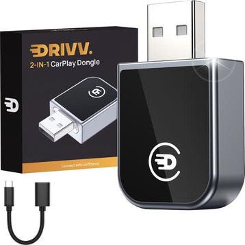 2dekans | Drivv. 2-in-1 CarPlay Dongle - USB-C & USB-A, Ophalen of Verzenden, Zo goed als nieuw