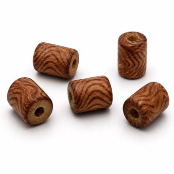 25 x Afrikaanse houten kralen cilinder 10 x 9 mm – gat ca., Ophalen of Verzenden, Nieuw, Kraal