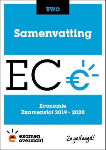 ExamenOverzicht - Samenvatting Economie VWO -, Verzenden, Gelezen, ExamenOverzicht