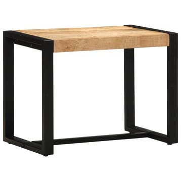 vidaXL Bank 60x35x45 cm massief ruw hout mango, Verzenden, Nieuw