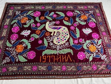 Suzani-tapijt - Borduurwerk - 196 cm - 140 cm - Laatste