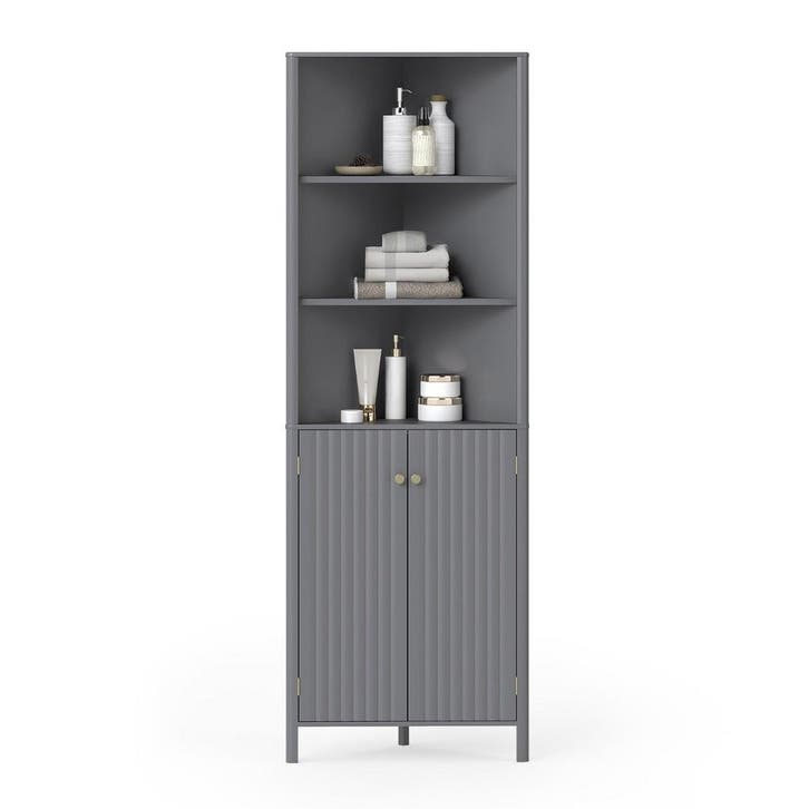 LIVSK Hoekkast - Drie Open Planken - Verstelbare Plank - Ond, Huis en Inrichting, Woonaccessoires | Kisten, Nieuw, Verzenden