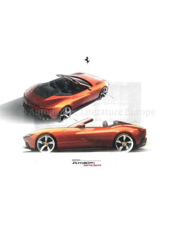 2026 FERRARI AMALFI SPIDER LITHOGRAFIE, Nieuw, Ferrari, Author