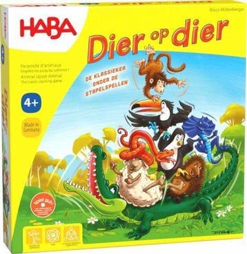 Dier op Dier - Kinderspel | Haba - Kinderspellen, Verzenden, Nieuw