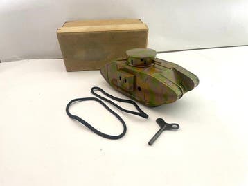 Bing (Gebruder Bing - GBN) - Blikken speelgoed - WW1 Tank, Antiek en Kunst