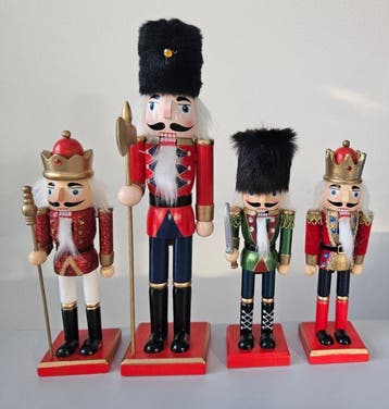 Notenkraker (4) - Nutcracker, Kerstbeeldjes, Kerst - Hout, Diversen, Nieuw