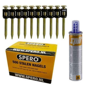 32mm extra hard 500 stalen nagels & Spit Pulsa 800 gasbus, Ophalen of Verzenden, Nieuw