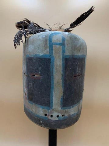 Uitzonderlijke helm - Katchina-helm - Hopi - Arizona (Zonder