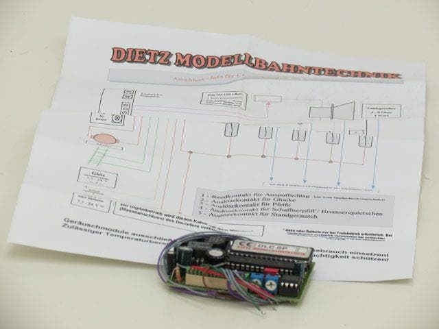 DIETZ DLC-SP Voor grote Stoomloc met bijgeluiden, Hobby en Vrije tijd, Modelbouw | Overige, Zo goed als nieuw, Ophalen of Verzenden