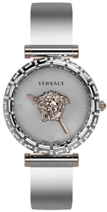 Versace VEDV01219 Palazzo Empire Greca Diamond dameshorloge, Overige merken, Staal, Verzenden, Polshorloge