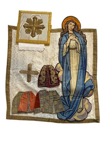 Collectie antiek Rooms-Katholiek liturgisch textiel (9) -