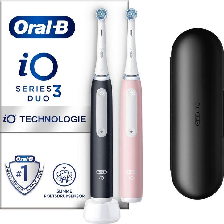 Oral-B iO 3 - Zwart En Roze - Elektrische Tandenborstel, Sieraden, Tassen en Uiterlijk, Uiterlijk | Mondverzorging, Verzenden