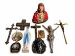 Bijzondere collectie 11 religieuze objecten (11) - Metaal,