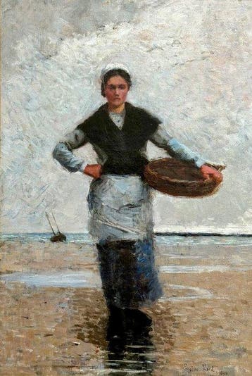 Eugène Vail (1857-1934) - Matelote à Etaples 1888
