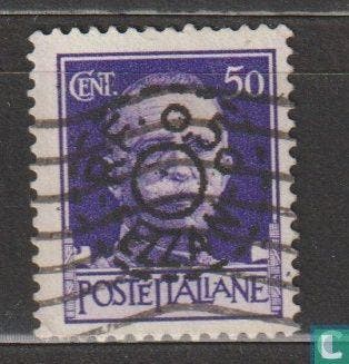 Fezzan - Opdruk op Italiaanse zegel  - 1943, Verzenden, Gestempeld