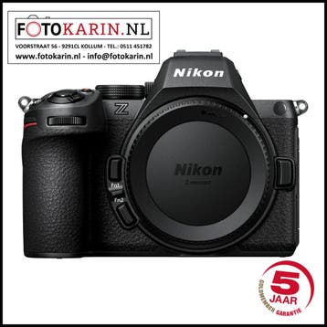 Nikon Z5 II fotocamera |  op voorraad | Foto Karin Kollum, Nieuw, Ophalen of Verzenden, Handleiding, Kantelbaar/draaibaar scherm
