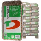 TEN DAMME - Bruine Houtpellets - ENplus A1 - 66 zakken, Ophalen of Verzenden