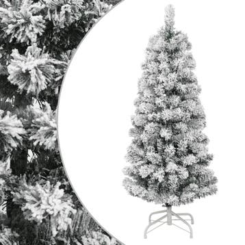 vidaXL Kunstkerstboom met scharnieren en sneeuw 120 cm, Diversen, Kerst, Verzenden, Nieuw