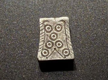 Viking periode Zilver Zeldzaam gietblok met meerdere