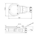 Brauer douchebaksifon extra ondiep 90mm zonder afdekkap, Ophalen of Verzenden, Nieuw