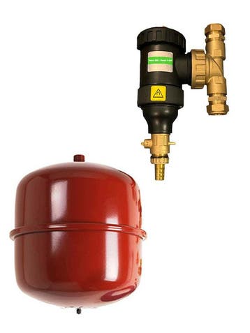 expansievat 18 liter + CV vuilfilter 22x22, Ophalen of Verzenden, Nieuw, Cv-ketel of Combi-ketel, Hoog rendement (Hr)