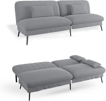 Slaapbank 2 persoons - Logeerbed - Bedbank - 186x98x41 cm -, Verzenden, Zo goed als nieuw