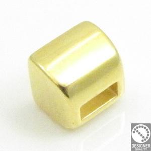 DQ metaal lus sluiting voor 5mm leer 8x9mm goudkleur (Nik..., Ophalen of Verzenden, Nieuw, Overige typen