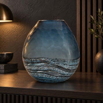 Vaas - Glas - Hand Cut vase