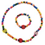 Fako Bijoux - Kinderketting en Armband - Lieveheersbeestje, Verzenden, Nieuw